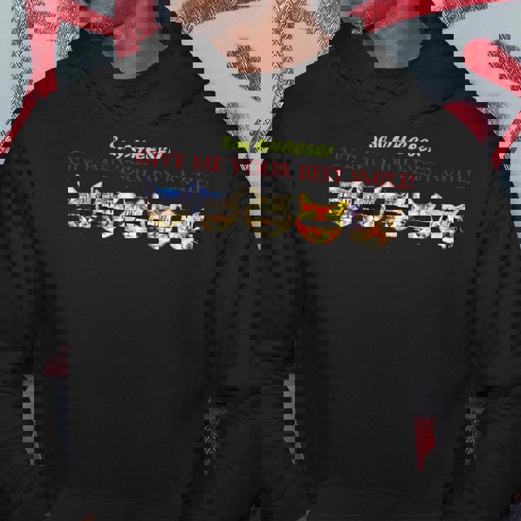 スマイル Smile 笑顔 笑う 猫 キャット Cat かわいい 面白い Cute 個性的 おしゃれ ねこ Rock パーカー 面白い贈り物