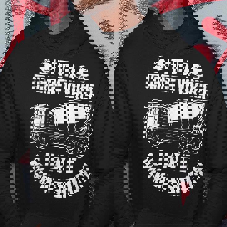 スムーズに敷設する 面白いコンクリート作業員 パーカー 面白い贈り物