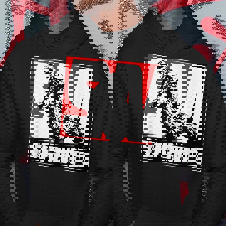 スーパーモトスーパーモタードエンデューロモトクロス パーカー 面白い贈り物