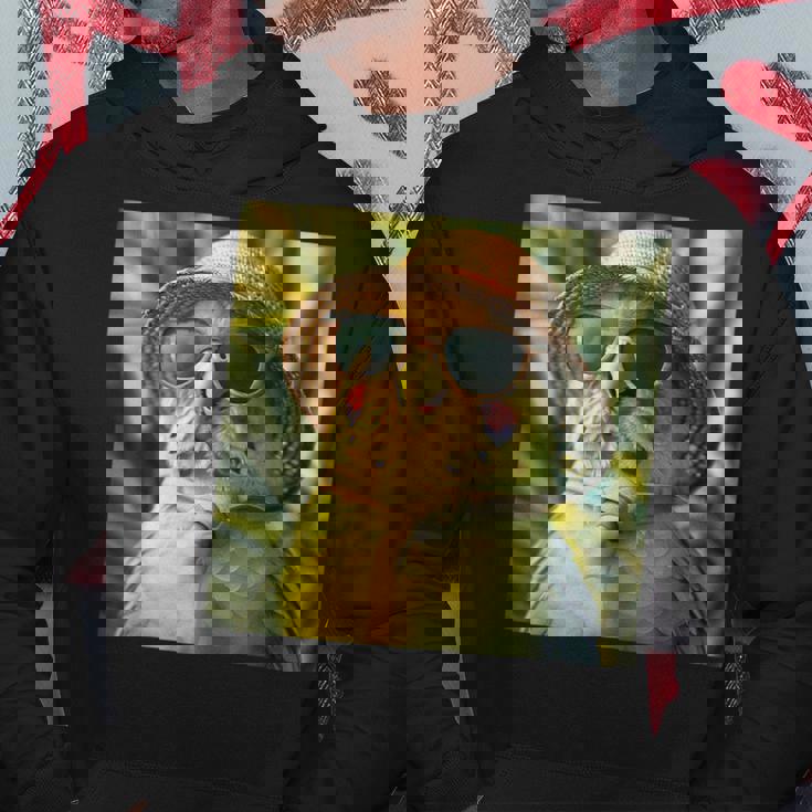 セキセイインコは休暇中、面白い動物、面白いオウム パーカー 面白い贈り物