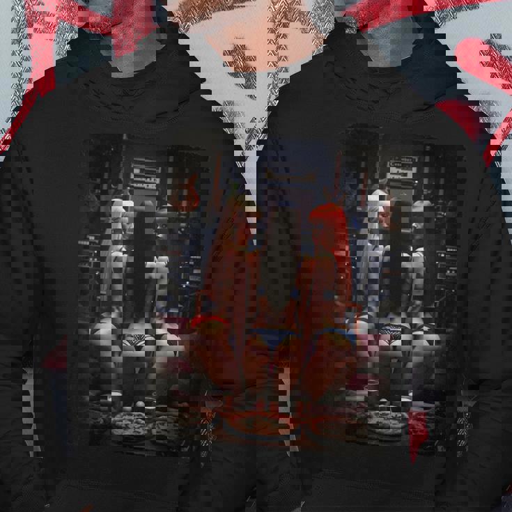 セクシーガールグラフィックtシャツ ホットガールズ&ギター 2 グランジ パーカー 面白い贈り物