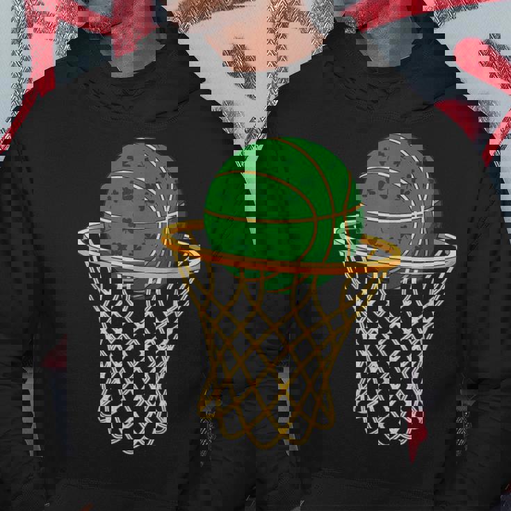 セントパトリックバスケットボールグリーンシャムロックバスケットボール パーカー 面白い贈り物