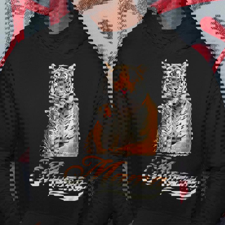 タイガー ママ&ベビー 母の日 トラ 動物好き パーカー 面白い贈り物