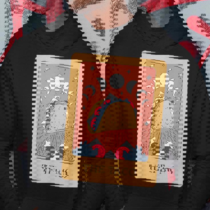 タコスタロット神秘的な星月面白い食通デザイン。 パーカー 面白い贈り物