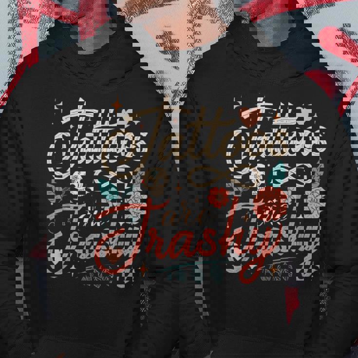 タトゥーはくだらないからダブルスタンダードなの パーカー 面白い贈り物