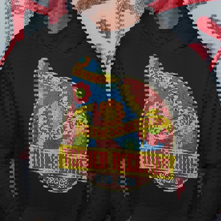 タワーレコード レトロ サンセット ブルバード ヴィンテージ 音楽 ハリウッド パーカー 面白い贈り物