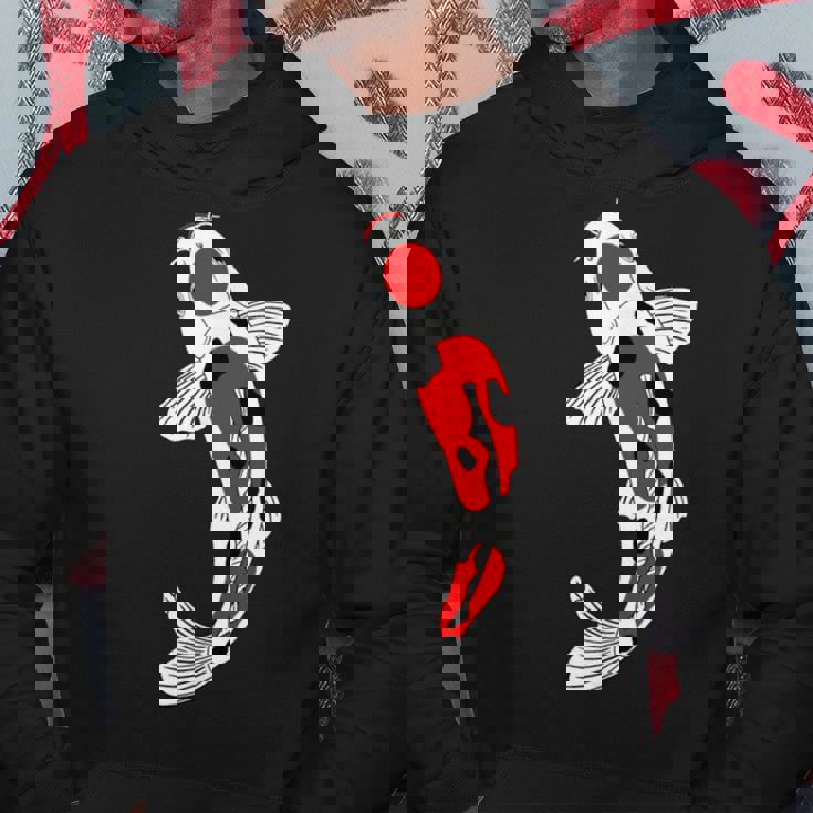 タンチョウサンケ 赤・白・黒鯉 パーカー 面白い贈り物