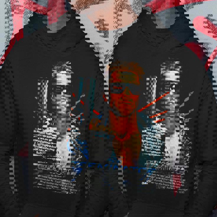 ターミネーター ポスター 映画 レトロf タイムトラベラー ゲーマー パーカー 面白い贈り物