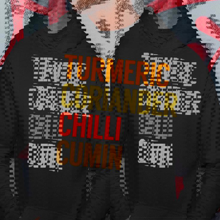 ターメリック コリアンダーチリクミン カレー パーカー 面白い贈り物