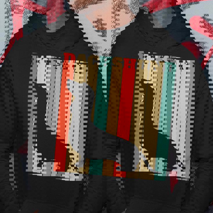 ダックスフンドのギフトレトロなスタイル パーカー 面白い贈り物