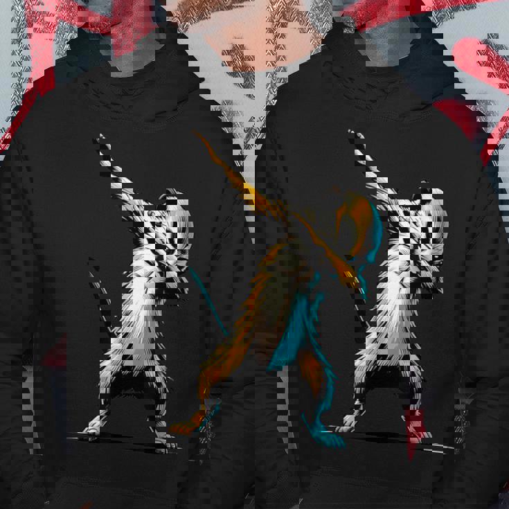 ダビングするミーアキャット 面白いモチーフ 踊るダブ スリケート パーカー 面白い贈り物