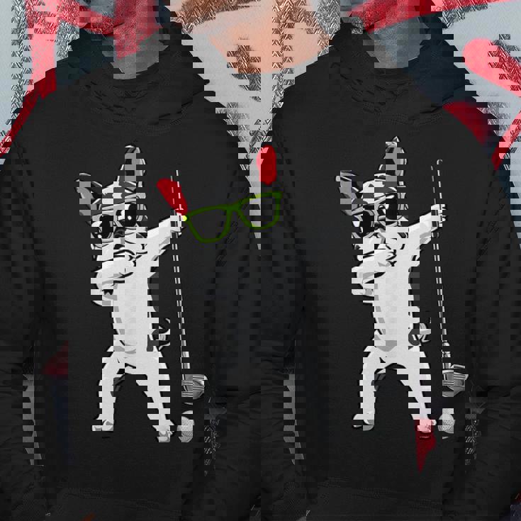 ダビングフレンチブルドッグゴルフフレンチドッグダブゴルファーギフト パーカー 面白い贈り物