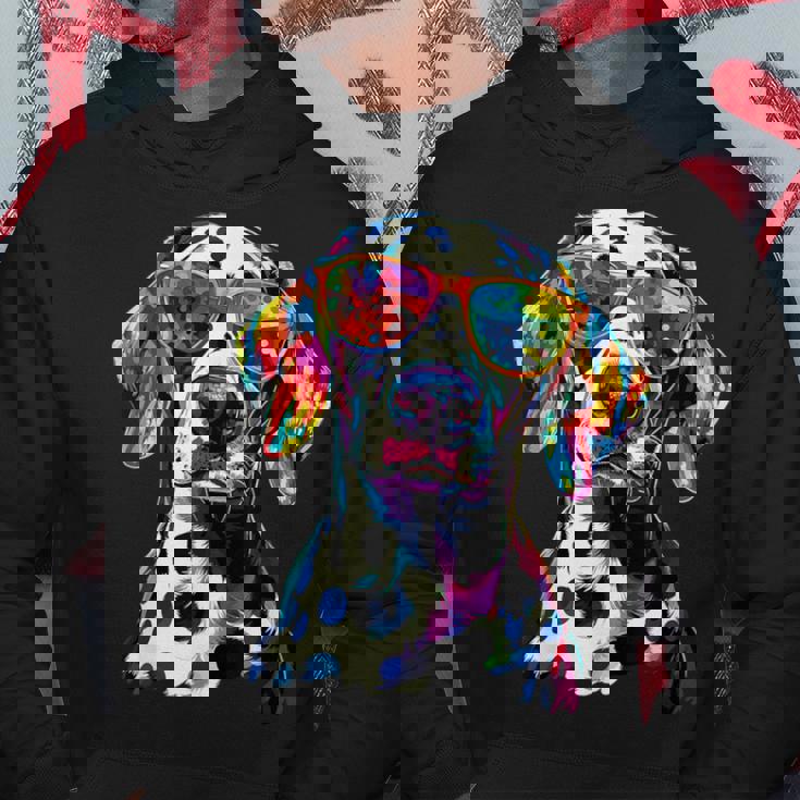 ダルメシアンとサングラスの犬 ダルメシアンが大好きです パーカー 面白い贈り物