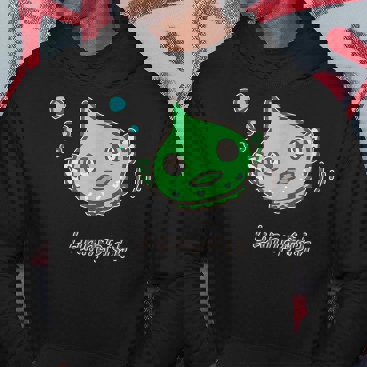 ダンゴウオ 緑ver 魚 かわいい おもしろ ネタ 海 魚好き プレセント パーカー 面白い贈り物