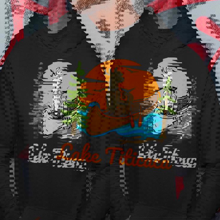 チチカカ湖 パーカー 面白い贈り物