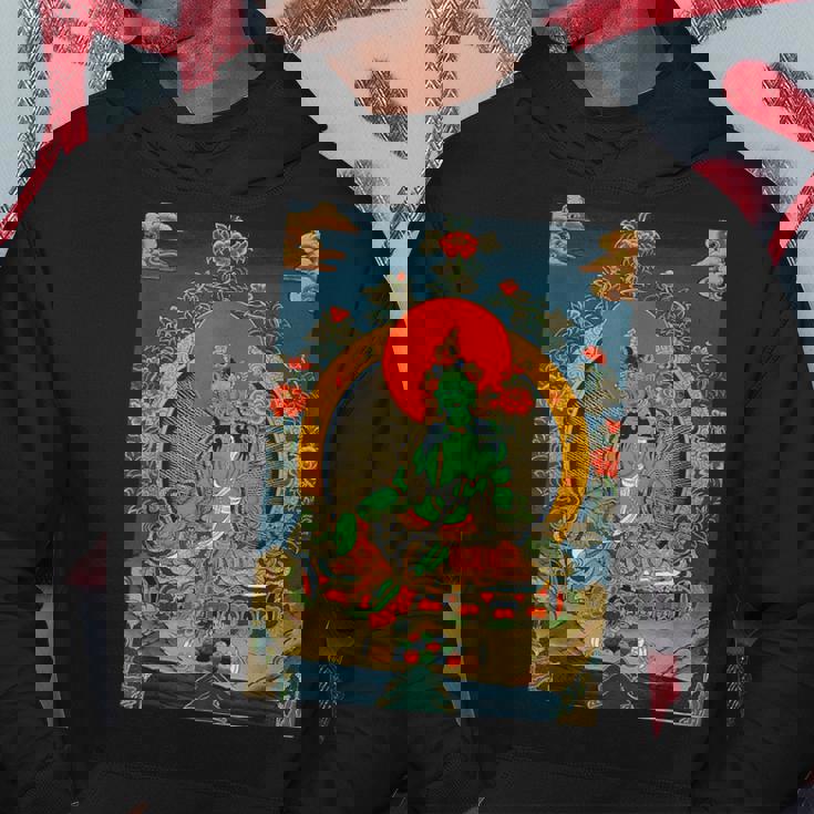 チベットタンカ サムサラ 曼荼羅 生命の輪 仏教 パーカー 面白い贈り物