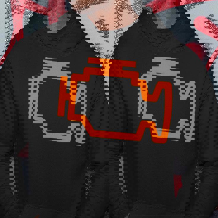 チューナーカー ガイ Ledチェックエンジンライト パーカー 面白い贈り物