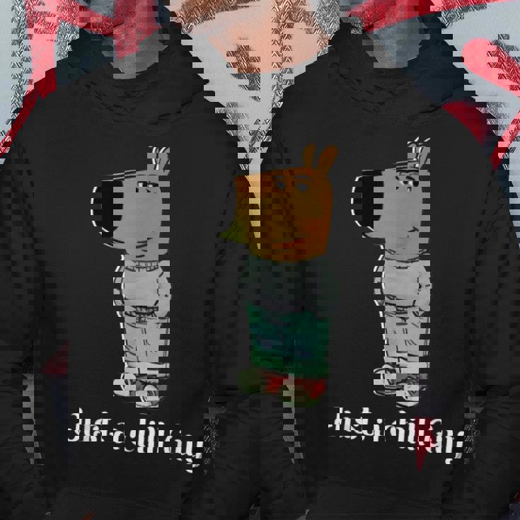 チル・ガイ・ドッグ・ティー・ファニー・チル・ガイ・ミーム パーカー 面白い贈り物