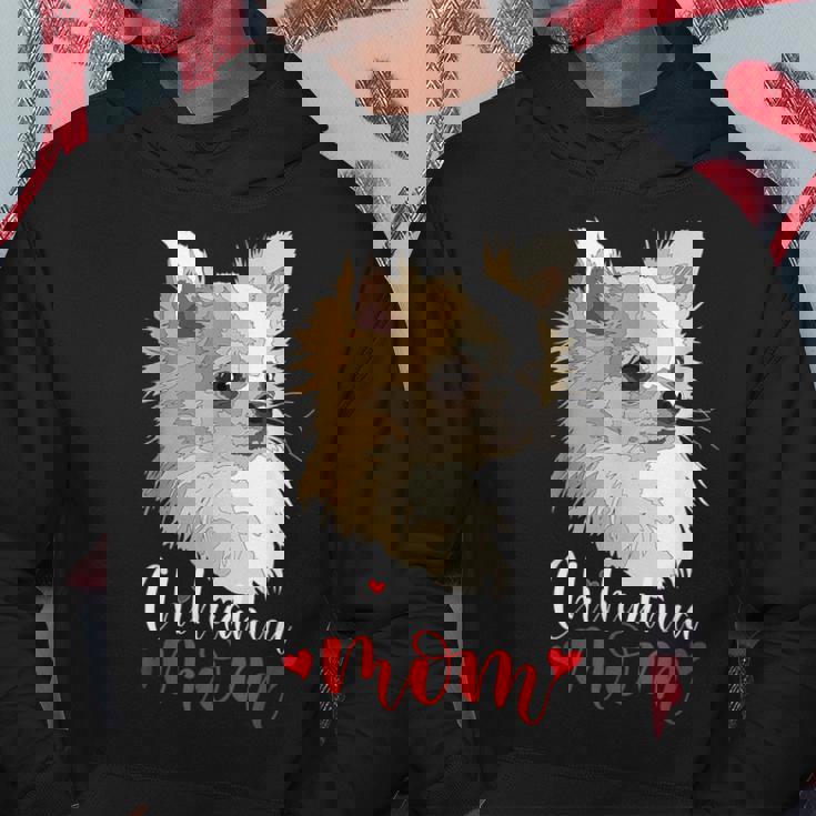 チワワ ロングヘア チワワ ロングヘア ママ ママ 犬好き パーカー 面白い贈り物