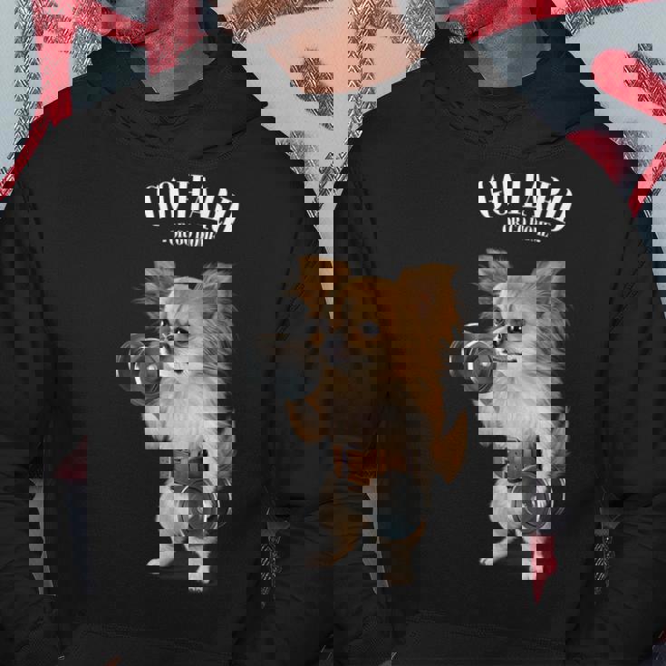 チワワ 犬の筋肉トレーニング ダンベル付き フィットネスジム パーカー 面白い贈り物