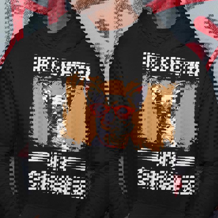 チワワデザイン レディース メンズ チワワ 犬 チワワ 恋人 パーカー 面白い贈り物