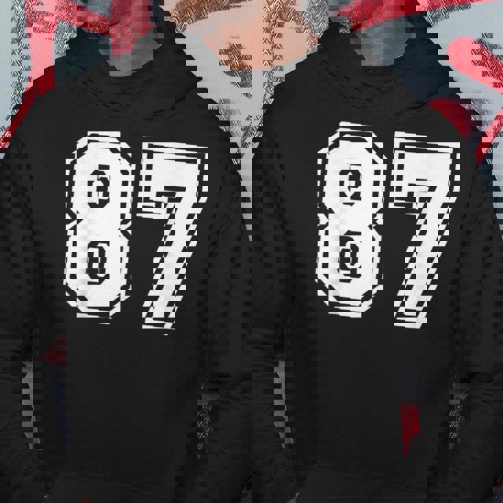 チームジャージーナンバー87 スポーツギフト パーカー 面白い贈り物