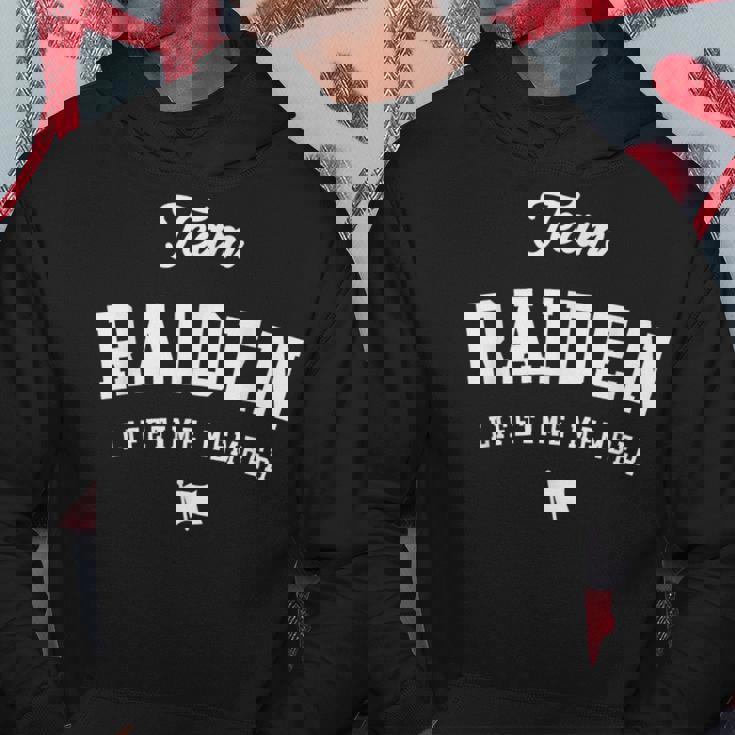 チーム雷電生涯メンバー おかしな名前 雷電。 パーカー 面白い贈り物