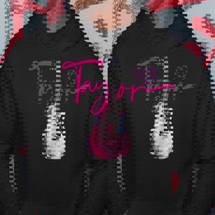 テイラーのファーストネーム 私はテイラーガールが大好きです かわいいギター パーカー 面白い贈り物