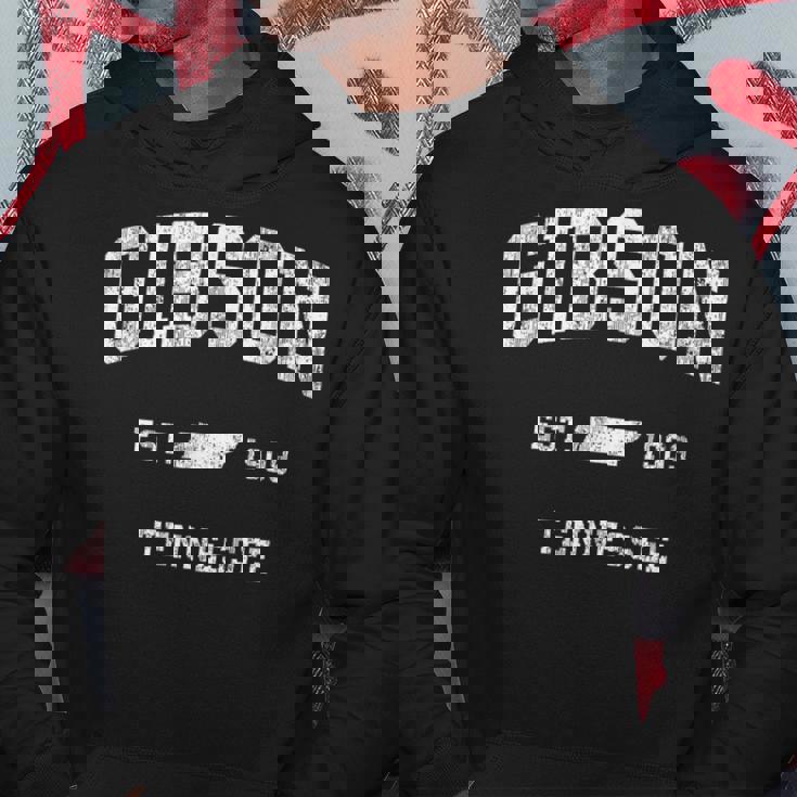 テネシー州ギブソン ビンテージ アスレチック スポーツデザイン パーカー 面白い贈り物