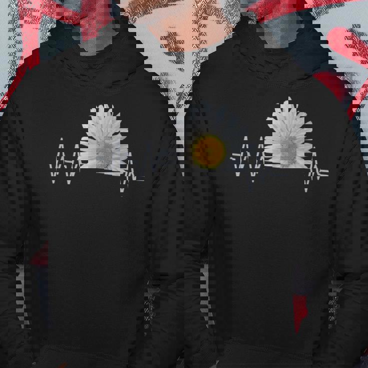 デイジー、ハートビート、花、花、花、ヒナギク パーカー 面白い贈り物