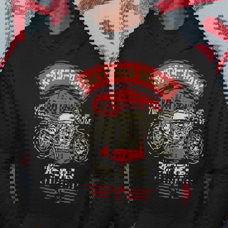 デイトナ ビーチバイクウィーク レトロバイクデザイン パーカー 面白い贈り物