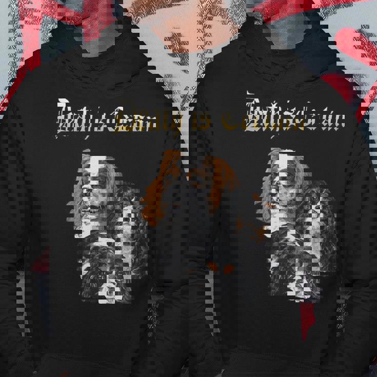 デス・イズ・サステイン・ファニー・キャバリア・キング・チャールズ・スパニエル パーカー 面白い贈り物