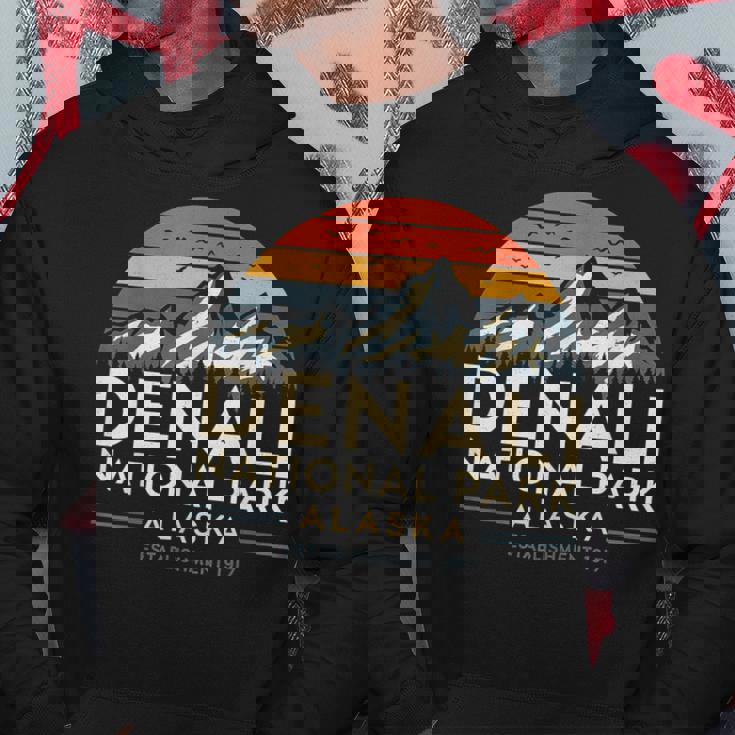 デナリ国立公園 アラスカ ハイキング キャンプ 山 お土産 パーカー 面白い贈り物