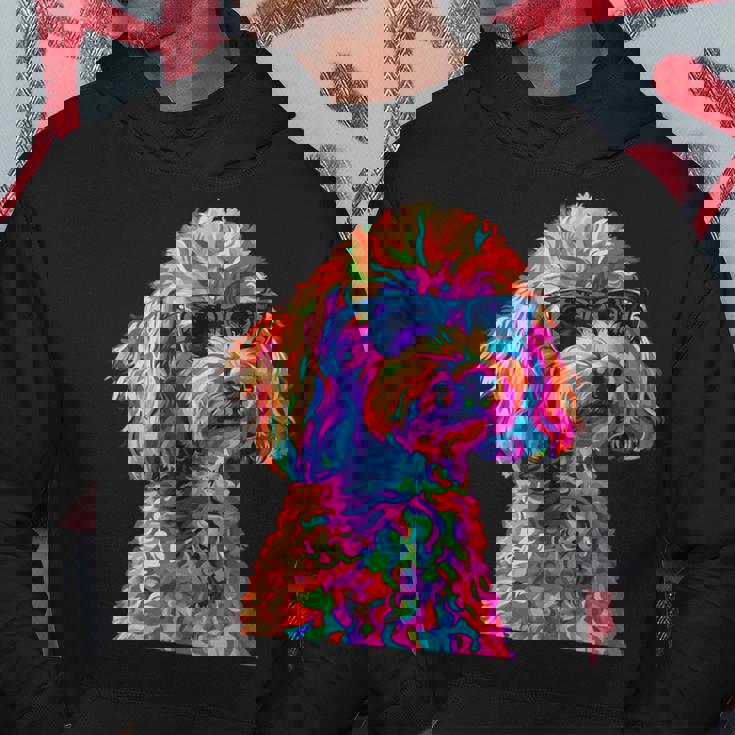 トイプードル愛好家デザイン ポップアート 面白いトイプードル 犬 パーカー 面白い贈り物