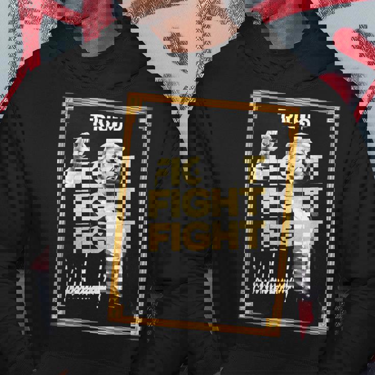 トランプミームコイン、トランプクリプトミーム、ファイトファイトトランプ。 パーカー 面白い贈り物