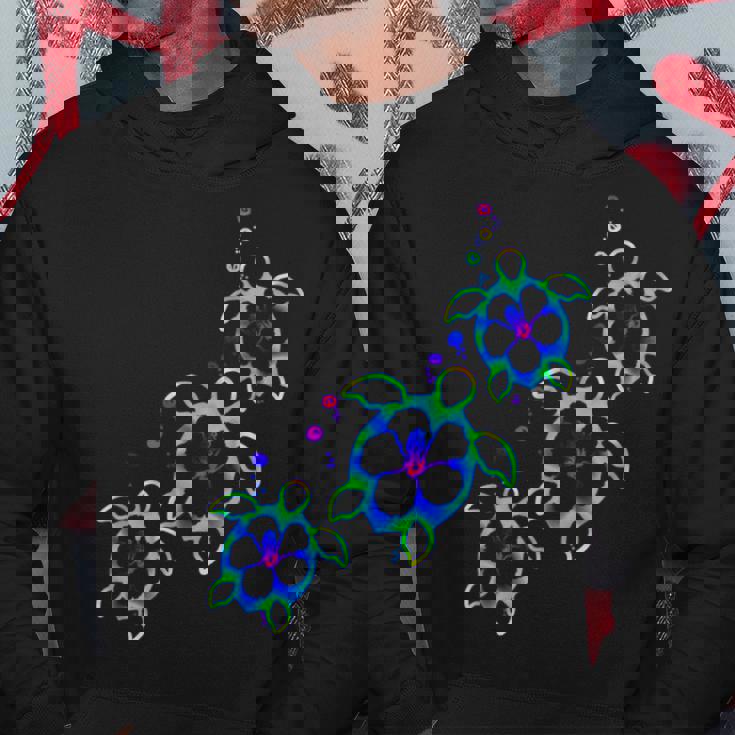 トロピカルカラー ハワイアン ホヌー ウミガメ パーカー 面白い贈り物