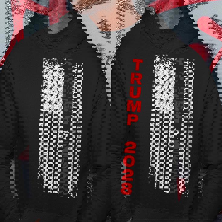 ドナルド・トランプ 2028 アメリカを取り戻す 選挙 アメリカ国旗 パーカー 面白い贈り物