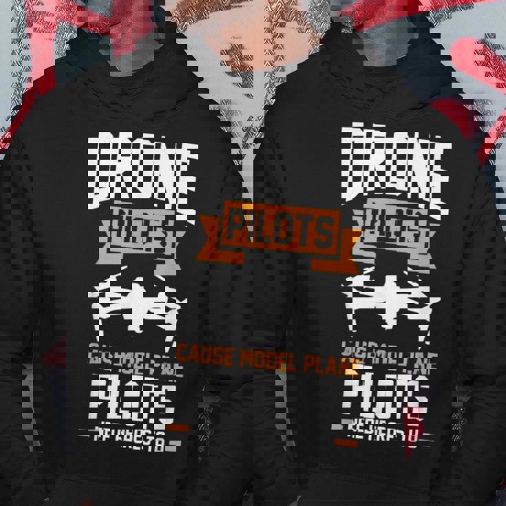 ドローンパイロットはモデル飛行機のパイロットのドローンを引き起こす パーカー 面白い贈り物