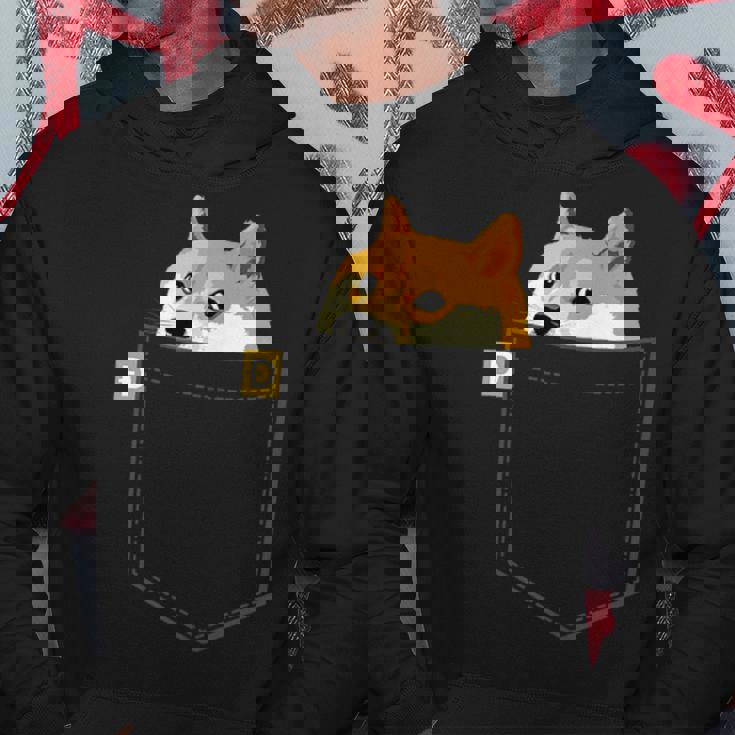 ドージコインシャツフェイクポケットシャツドージコイントゥザムーン パーカー 面白い贈り物