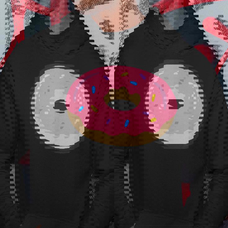 ドーナツレッドアイシングコミックグラフィック メンズ レディース 子供用 パーカー 面白い贈り物