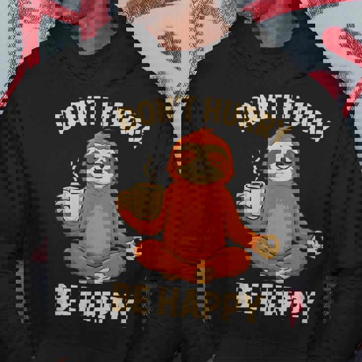 ナマケモノ コーヒー 瞑想 グラフィック 面白い パーカー 面白い贈り物