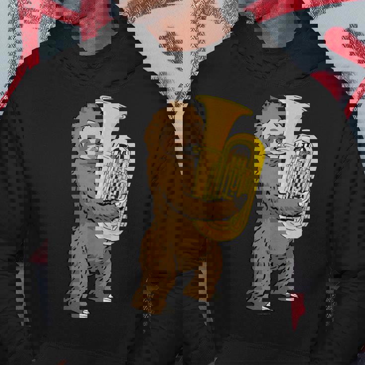 ナマケモノ 恋人 チューバ プレーヤー ミュージック ビッグバンド チューバ パーカー 面白い贈り物