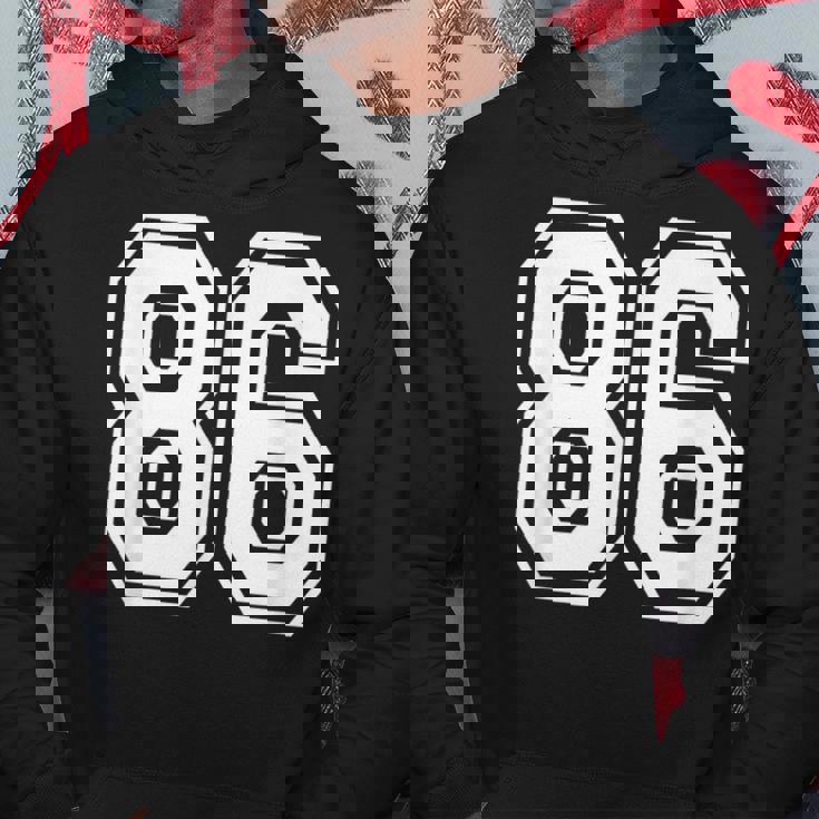 ナンバー86 86歳の誕生日ギフト選手チーム番号入りジャージ パーカー 面白い贈り物