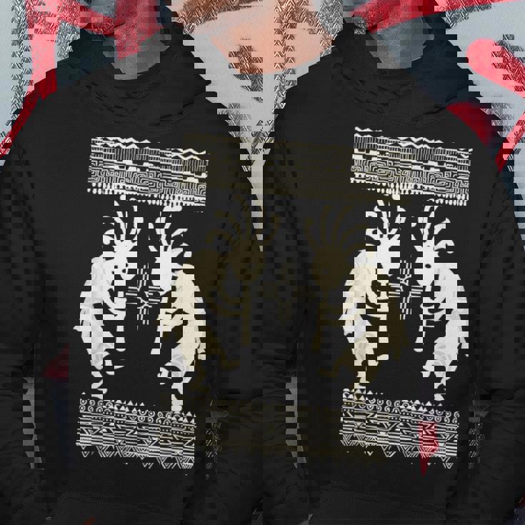 ネイティブアメリカン カルチャー ココペリ ミュージシャンボーダー 2 楽しい パーカー 面白い贈り物