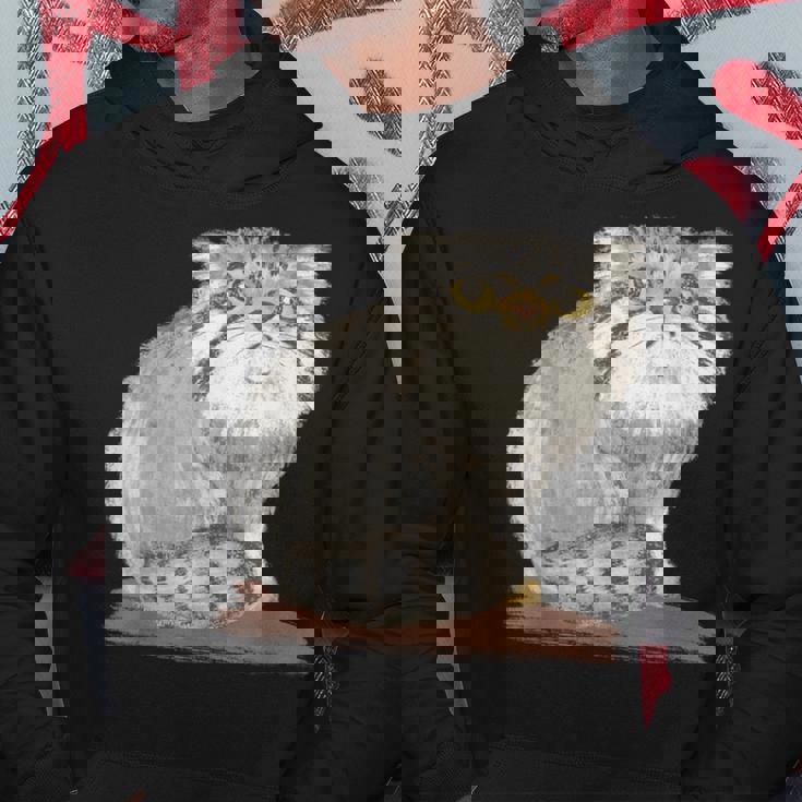 ネコ マヌルネコ 子猫 野生動物 パーカー 面白い贈り物