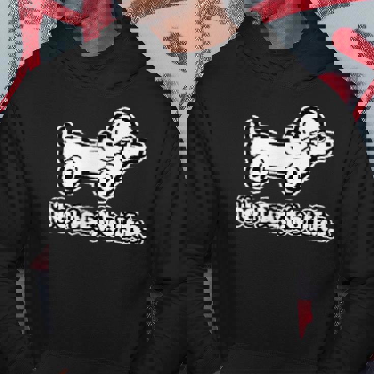 ノー ダックス ノー ライフ No Daxno Life 胸＆バックプリント パーカー 面白い贈り物