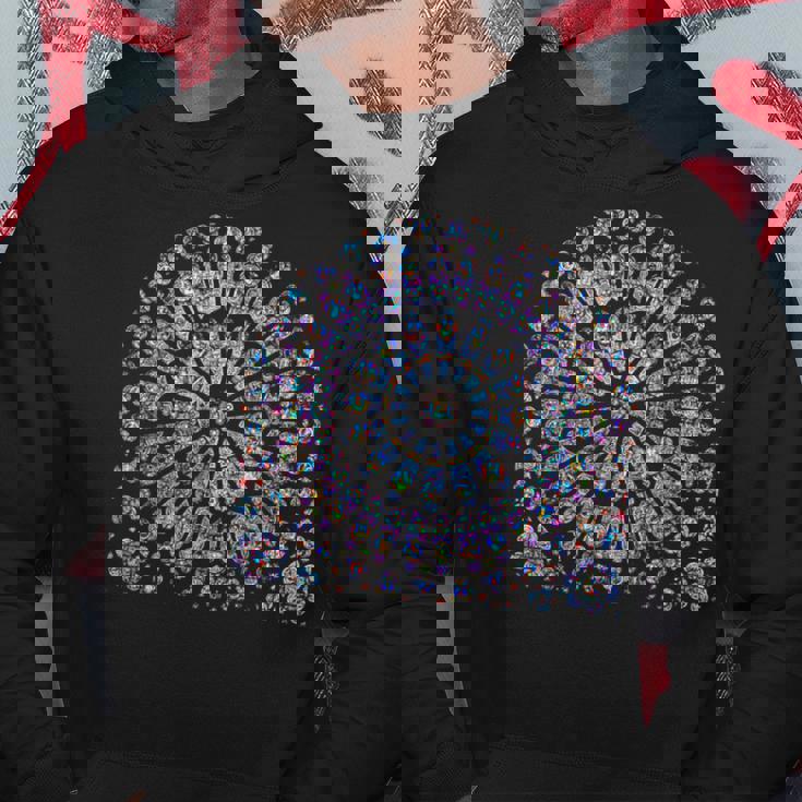 ノートルダム ステンドグラス ロゼッタ ウィンドウ パーカー 面白い贈り物