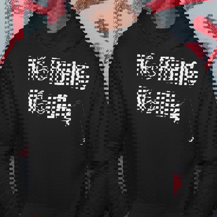 ノーフィッシングノーライフ 釣り竿 漁師 釣り人 面白い 釣り フィッシング おもしろ 釣り堀 海釣り 川釣り パーカー 面白い贈り物