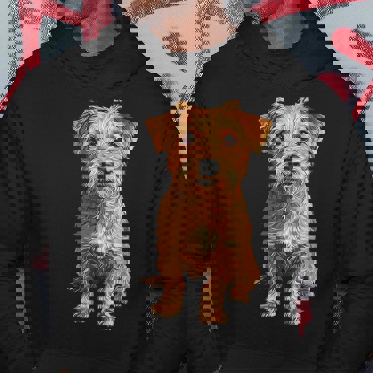 ノーフォークテリア 犬 モチーフ ペット アートワーク ノーフォークテリア パーカー 面白い贈り物