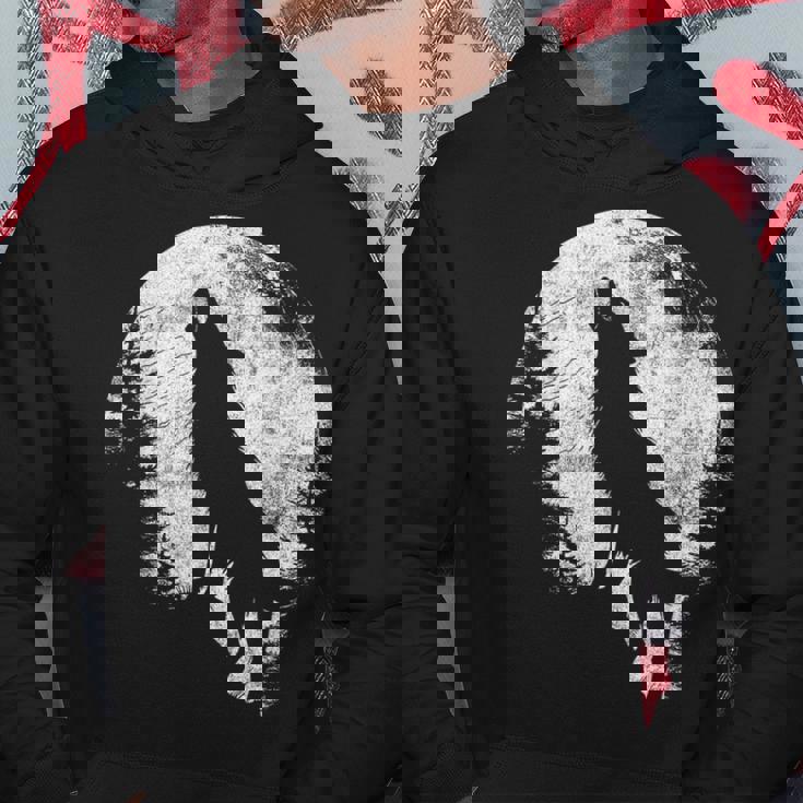 ハウリングウルフ 月光 森 シルエット 荒野 パーカー 面白い贈り物